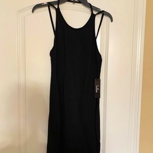 New Lulus Black Fitted Mini Dress